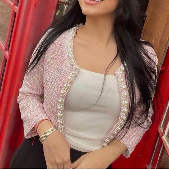 Pink Tweed Set - Picture 3 of 3